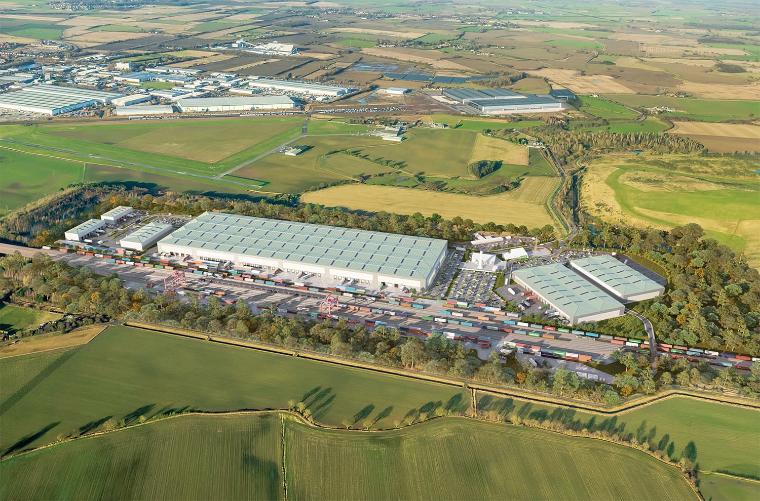 computer generated image of Gascoigne Interchange site post construction