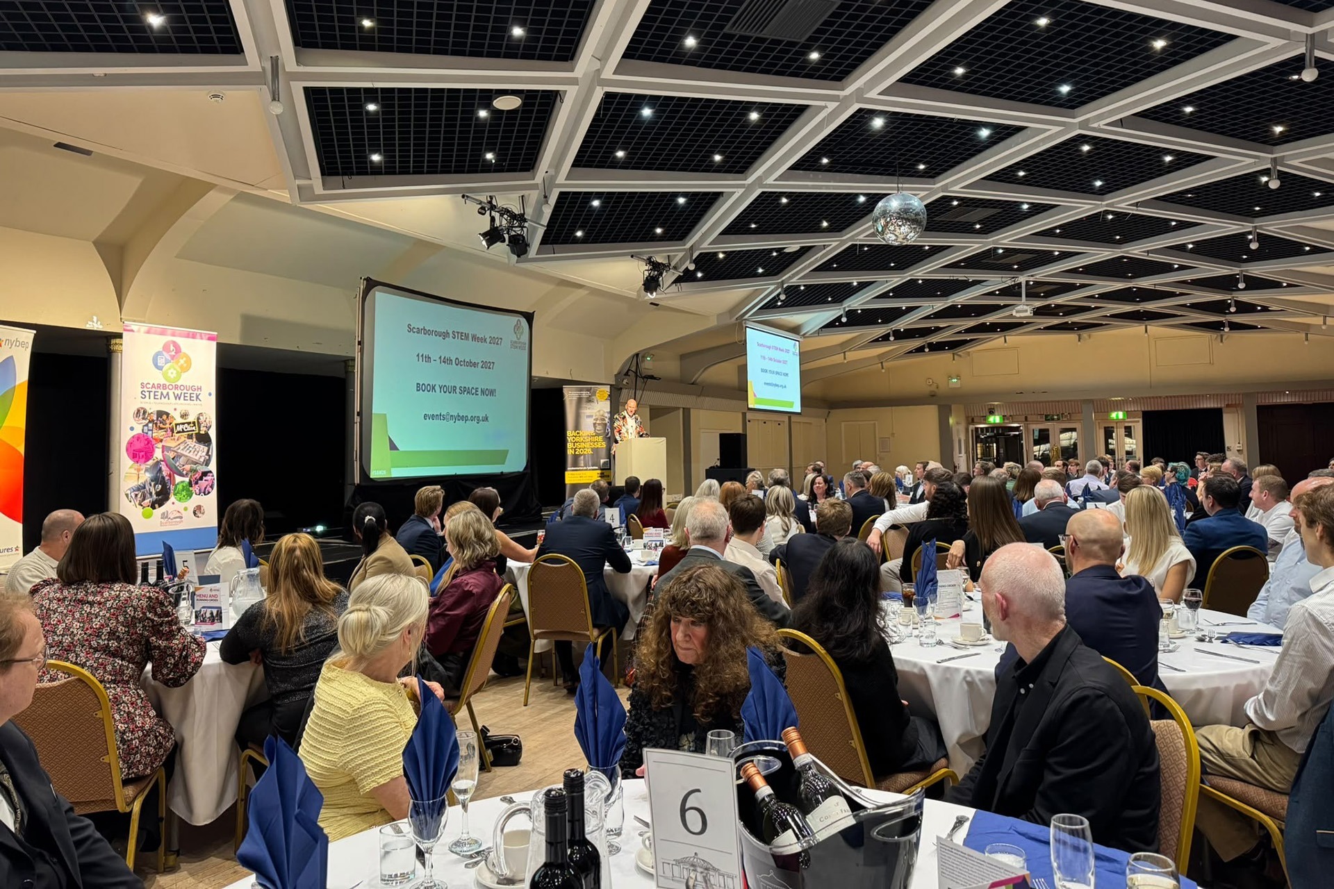 People sat down at the Scarborough's STEM Week awards
