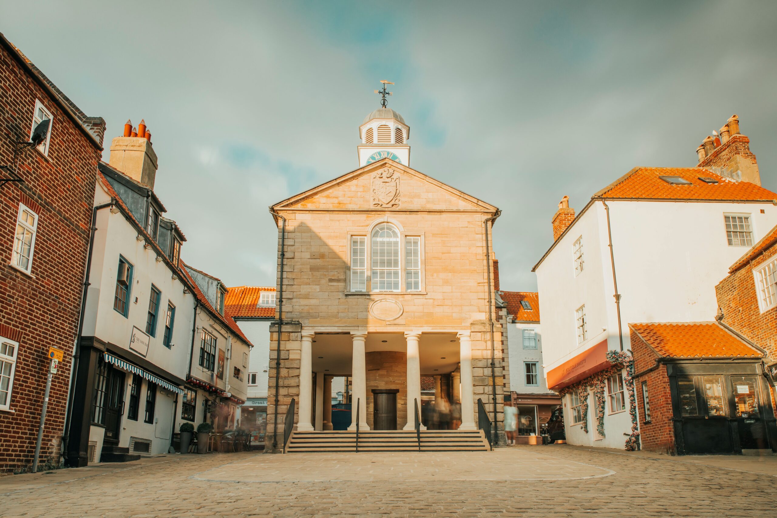Whitby Town Hall on a bright day